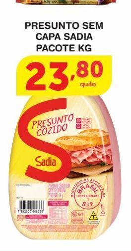 Roldão Presunto sem capa sadia pacote kg oferta