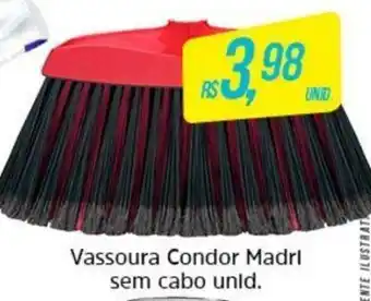 Vassoura Condor Madi sem cabo unid.