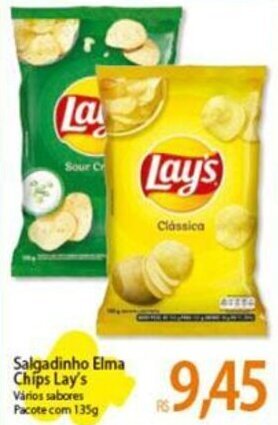 Atacadão Salgadinho Elma Chips Doritos Queijo Nacho Pacote com 140g oferta