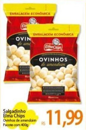 Atacadão Salgadinho Elma Chips Doritos Queijo Nacho Pacote com 140g oferta