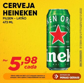 Dia CERVEJA HEINEKEN PILSEN - LATÃO 473 ML oferta