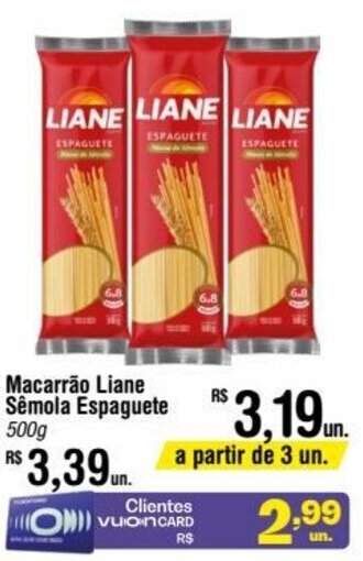 Fort Atacadista Macarrão Liane Sêmola Espaguete 500g oferta