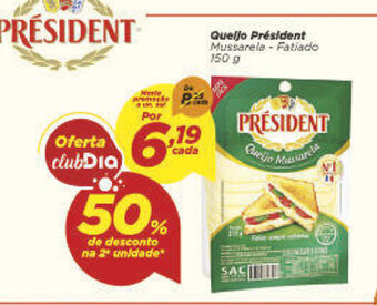 Dia Queijo President 150g oferta