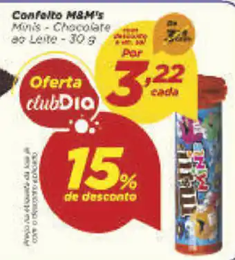 Dia Confeito M&M's 30g oferta