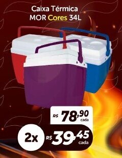 Atakarejo Caixa Térmica MOR Cores 34L oferta