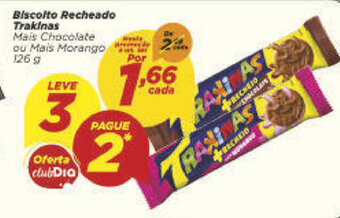 Dia Biscoito Recheado Trakinas 126g oferta