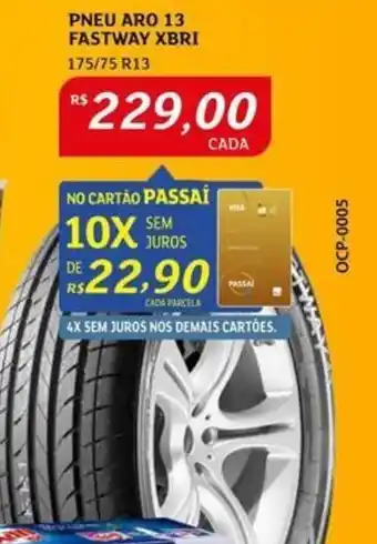 Assaí Atacadista PNEU ARO 13 FASTWAY XBRI 175/75 R13 oferta