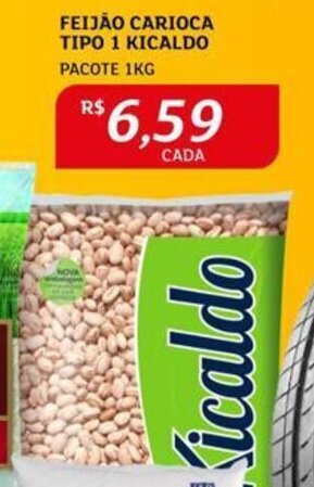 Assaí Atacadista FEIJÃO CARIOCA TIPO 1 KICALDO PACOTE 1KG oferta