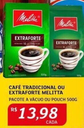Assaí Atacadista CAFÉ TRADICIONAL OU EXTRAFORTE MELITTA PACOTE A VÁCUO OU POUCH 500G oferta