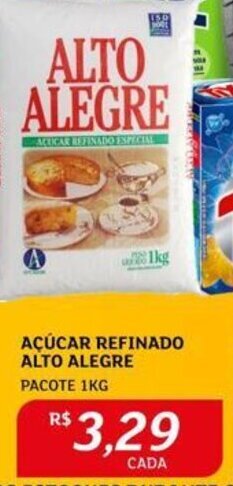 Assaí Atacadista AÇÚCAR REFINADO ALTO ALEGRE PACOTE 1KG oferta