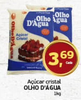 Cometa Supermercados Açúcar cristal OLHO D'ÁGUA 1kg oferta