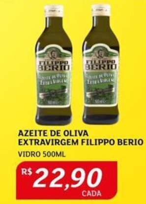 Assaí Atacadista AZEITE DE OLIVA EXTRAVIRGEM FILIPPO BERIO VIDRO 500ML oferta