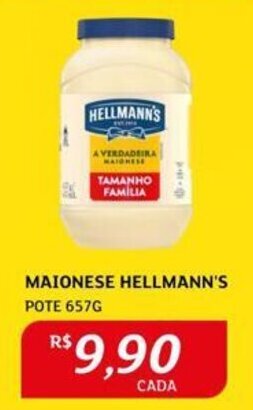 Assaí Atacadista MAIONESE HELLMANN'S POTE 657G oferta