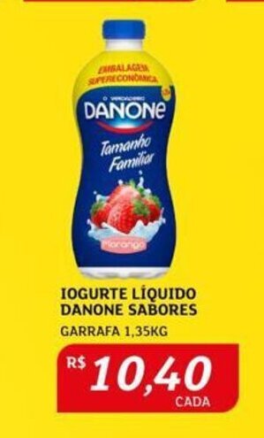 Assaí Atacadista IOGURTE LÍQUIDO DANONE SABORES GARRAFA 1,35KG oferta