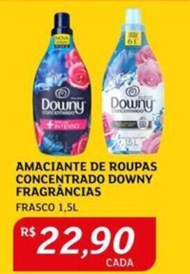 Assaí Atacadista AMACIANTE DE ROUPAS CONCENTRADO DOWNY FRAGRÂNCIAS FRASCO 1,5L oferta