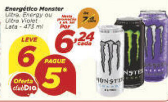 Dia Energetico Monster 473ml oferta