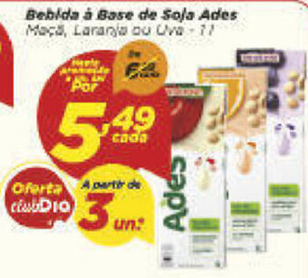 Bebida a Base de Soja Ades 1L