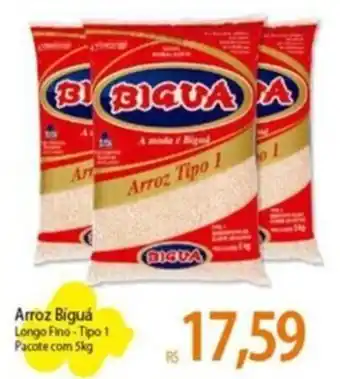 Atacadão Arroz Biguá Longo Fino-Tipo 1 Pacote com 5kg oferta