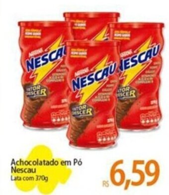 Atacadão Achocolatado em Pó Nescau Lata com 370g oferta