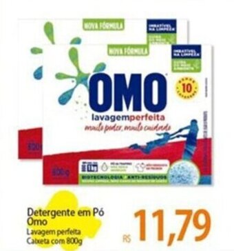 Atacadão Detergente em Pó Omo Lavagem perfeita Caixeta com 800g oferta
