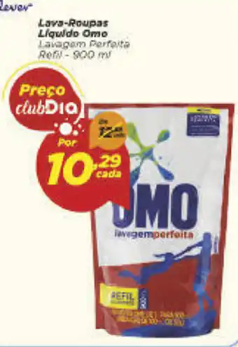 Dia Lava Roupas Liquido Omo 900ml oferta