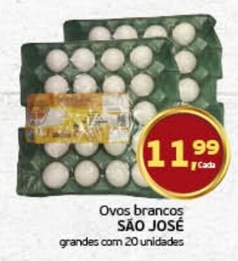 Cometa Supermercados Ovos brancos SÃO JOSÉ grandes com 20 unidades oferta