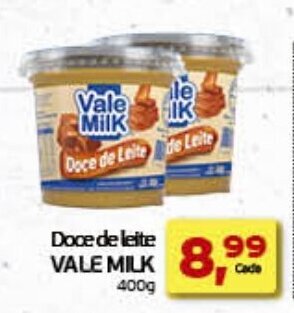 Cometa Supermercados Doce de leite VALE MILK 400g oferta