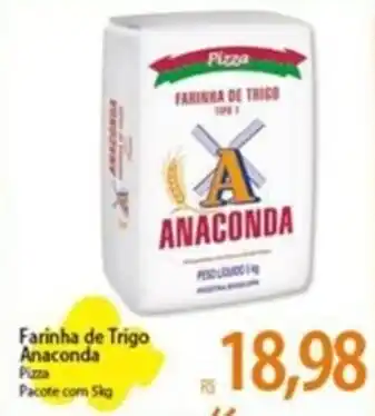 Atacadão Farinha de Trigo Anaconda Pizza Pacote com 5kg oferta