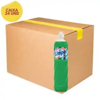Carvalho Supermercado Caixa detergente liquido limpol limao bom bril 500ml com 24 und. oferta