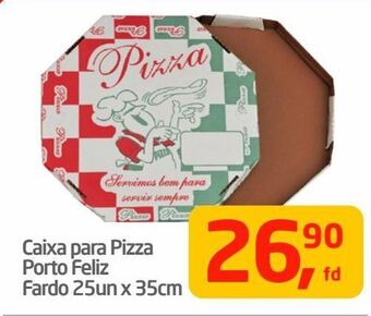 Tenda Atacado Caixa para pizza porto feliz fardo 25un x 35cm oferta
