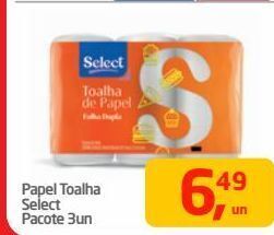 Tenda Atacado Papel toalha select 3un oferta