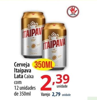 Akki Atacadista Cerveja Itaipava lata caixa com 12 unidades de 350ml oferta