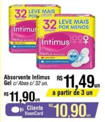 Fort Atacadista Absorvente Intimus Gel oferta
