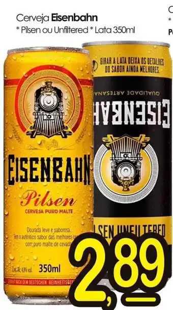 ServBem Cerveja Eisenbahn *Pilsen ou Unfiltered * Lata 350ml oferta