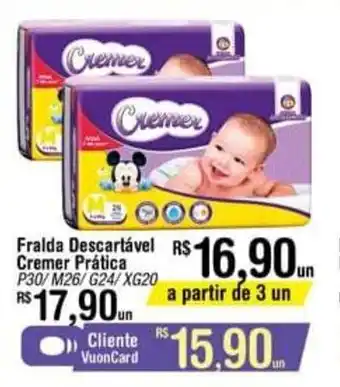 Fort Atacadista Fralda Descartravel Cremer Pratica oferta