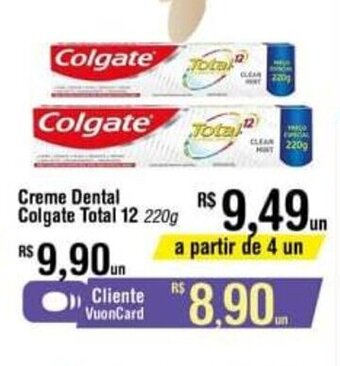 Fort Atacadista Creme Dental Colgate Total 12 220g oferta