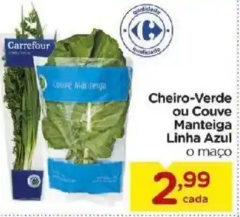 Cheiro Verde ou couve manteiga Linha Azul