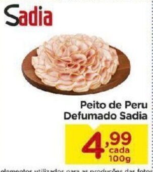 Carrefour Bairro Peito de Peru Defumado Sadia 100g oferta