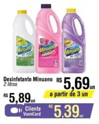Fort Atacadista Desinfeftante Minuano 2L oferta