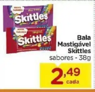 Bala Mastigavel Skittles 38g