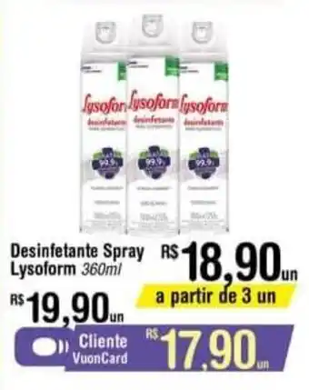 Desifetante Spray Lysoform 360ml