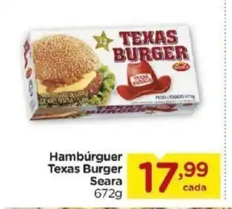 Carrefour Bairro Hamburguer Texas Burger Seara 672g oferta