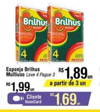 Fort Atacadista Esponja Brilhus Multiuso oferta