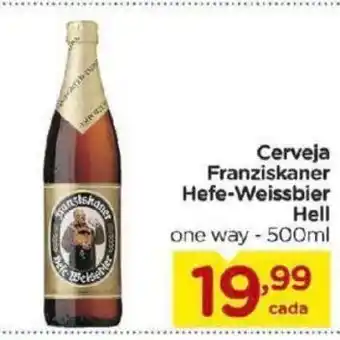 Carrefour Bairro Cerveja Franziskaner Hefe-Weissbier hell 500ml oferta