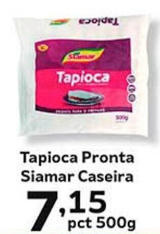 Supermercados Tauste Tapioca Pronta Siamar Caseira pct 500g oferta