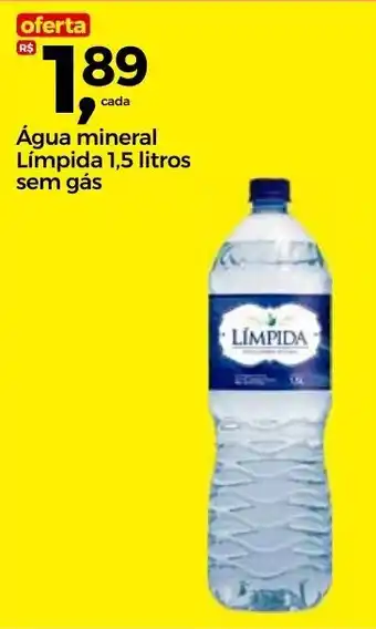 Frangolândia Água mineral Límpida 1,5 litros sem gás oferta