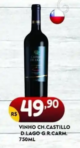 Bramil Supermercados VINHO CH.CASTILLO D.LAGO G.R.CARM. 750ML oferta