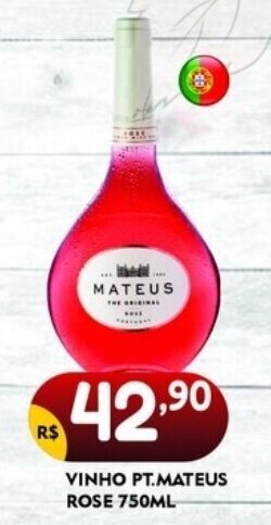 Bramil Supermercados VINHO PT.MATEUS ROSE 750ML oferta