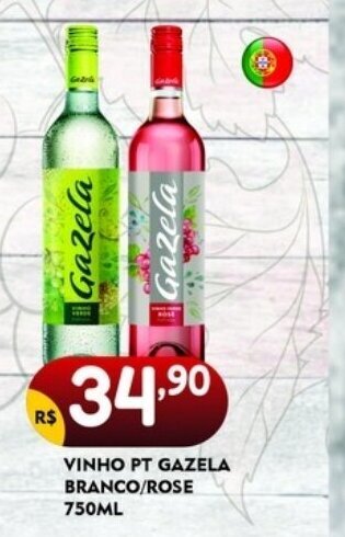 VINHO PT GAZELA BRANCO/ROSE 750ML