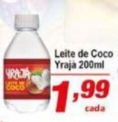 Ricoy Supermercados Leite de Coco Yraja 200ml oferta